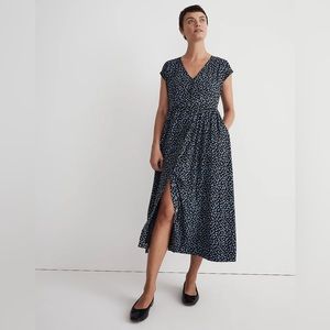 Madewell Button-Front Midi Dress in Campden Daisies